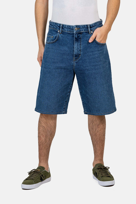 Pantalón corto vaquero azul medio