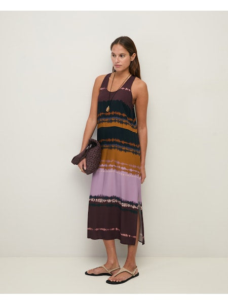 Vestido sin mangas estampado