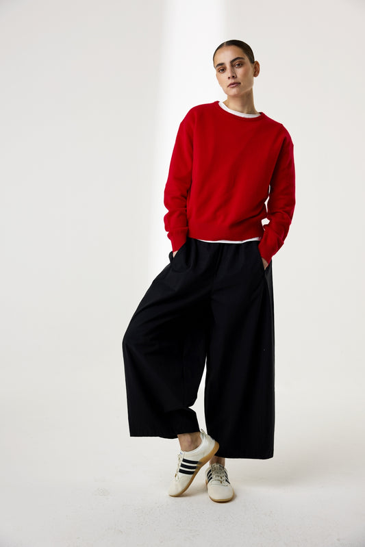 Pantalones anchos negro