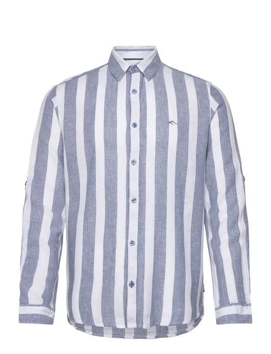 Camisa lino rayas