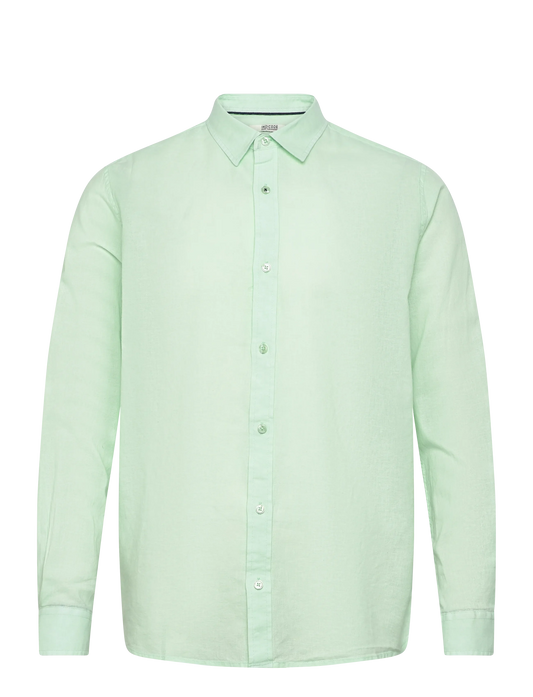 Camisa lino verde claro