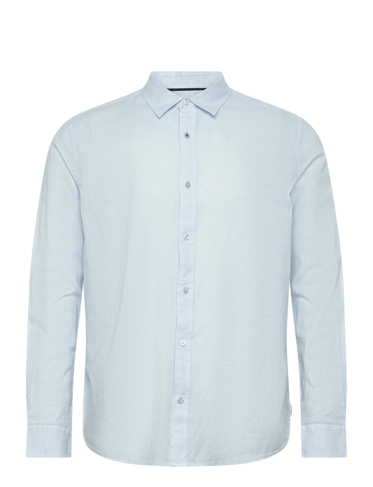 Camisa lino azul cielo