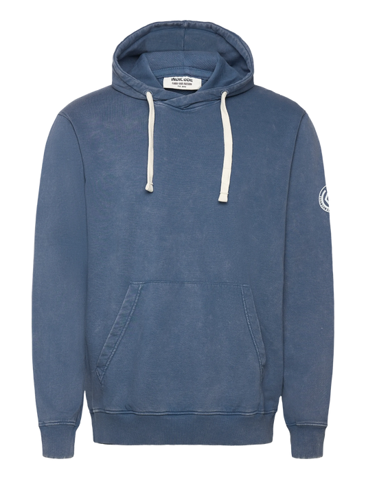Sudadera capucha azul