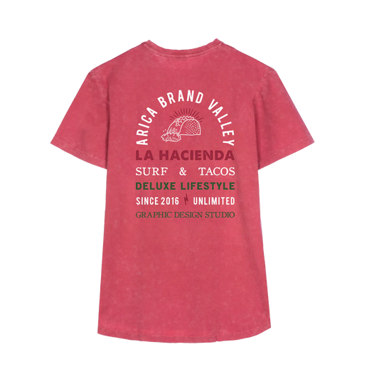 Camiseta burdeos La Hacienda