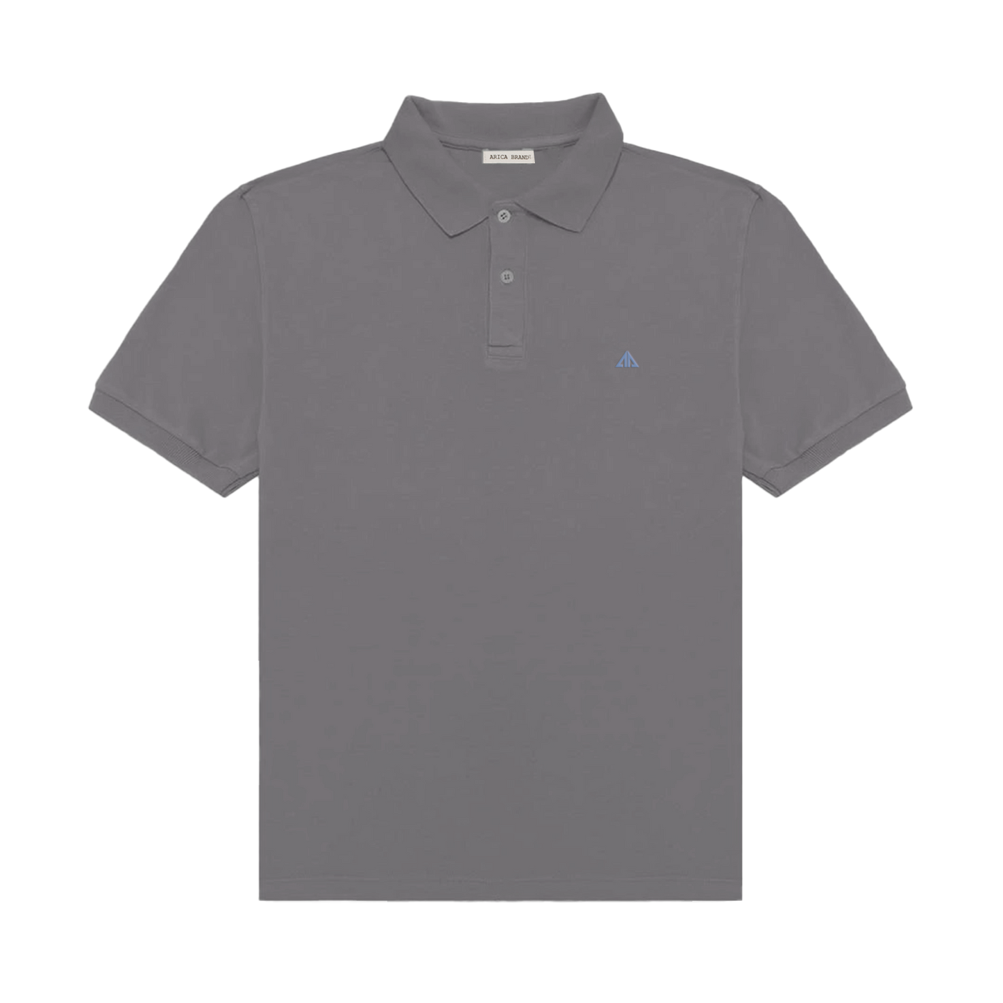 Polo manga corta gris.