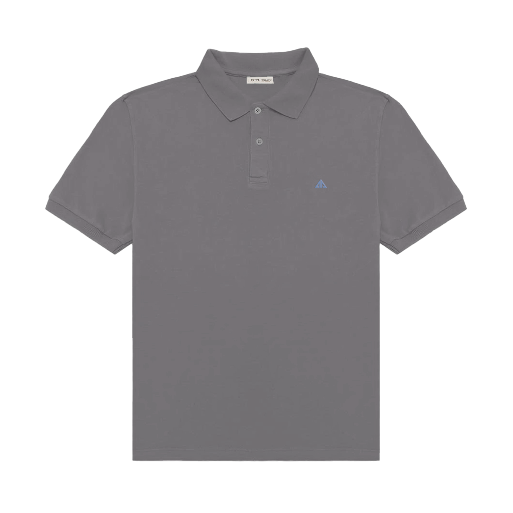 Polo manga corta gris.