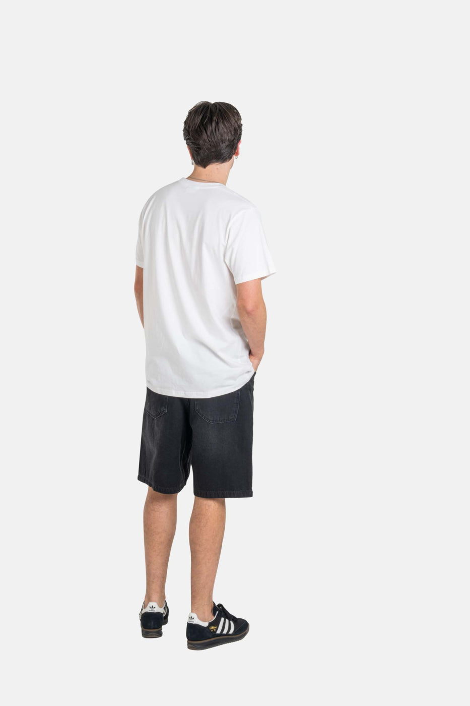 Short denim  negro gastado