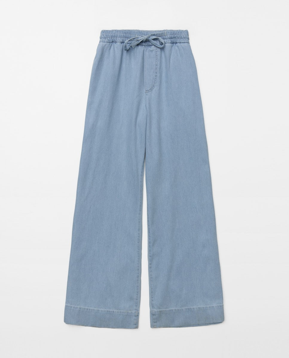 Pantalón palazzo denim