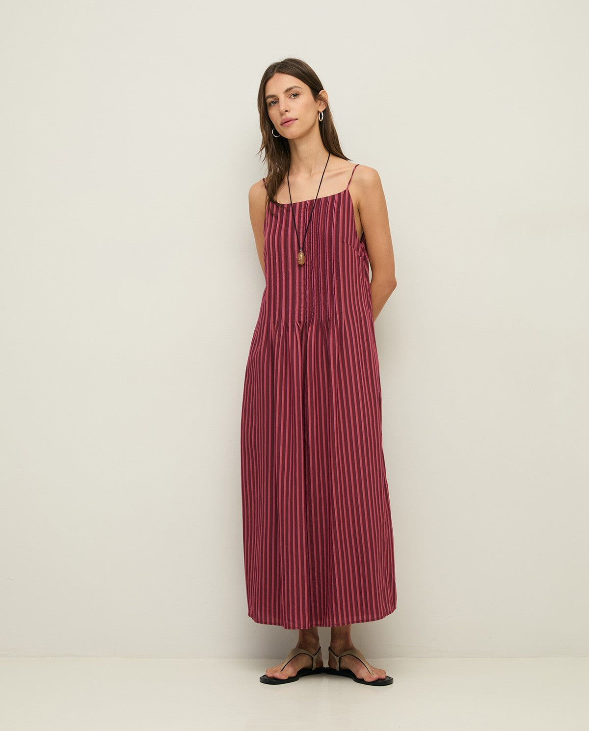 Vestido tirantes rayas
