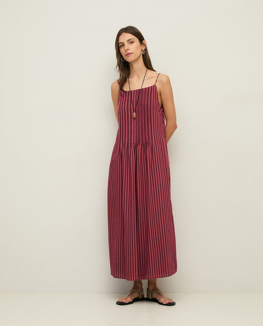 Vestido tirantes rayas