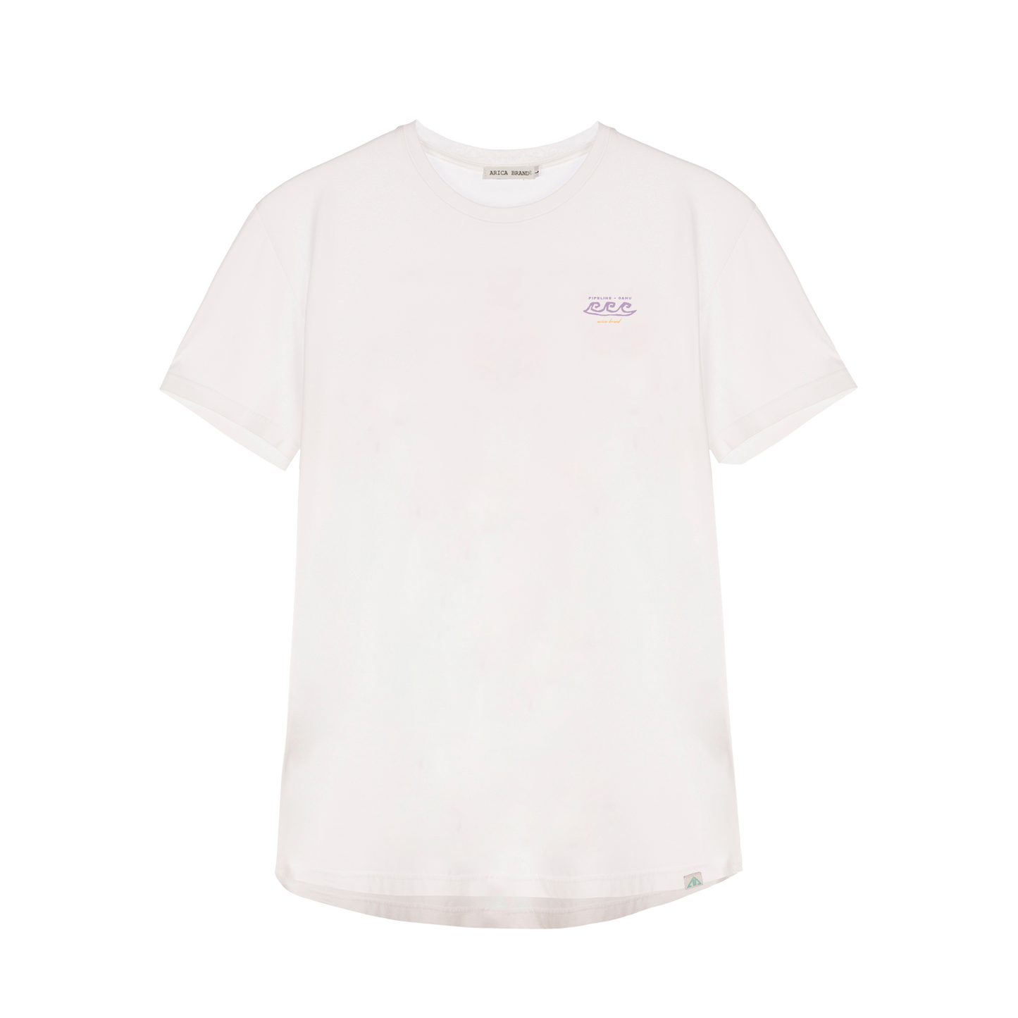 Camiseta manga corta blanca estampada.