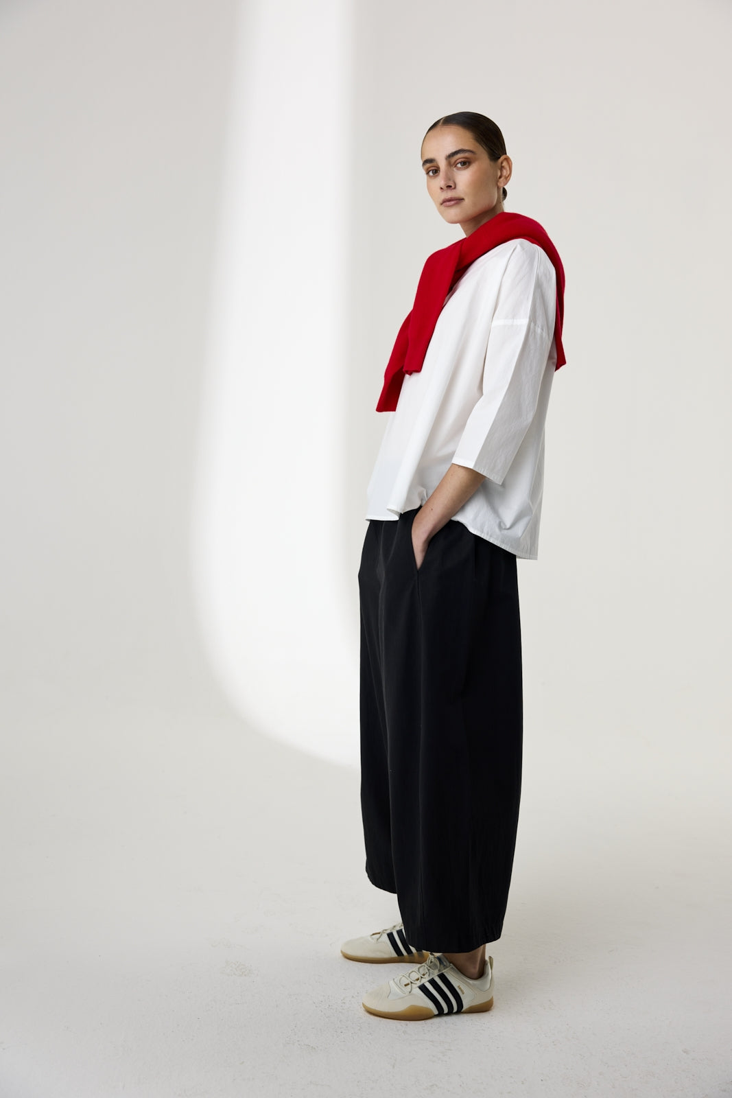 Pantalones anchos negro