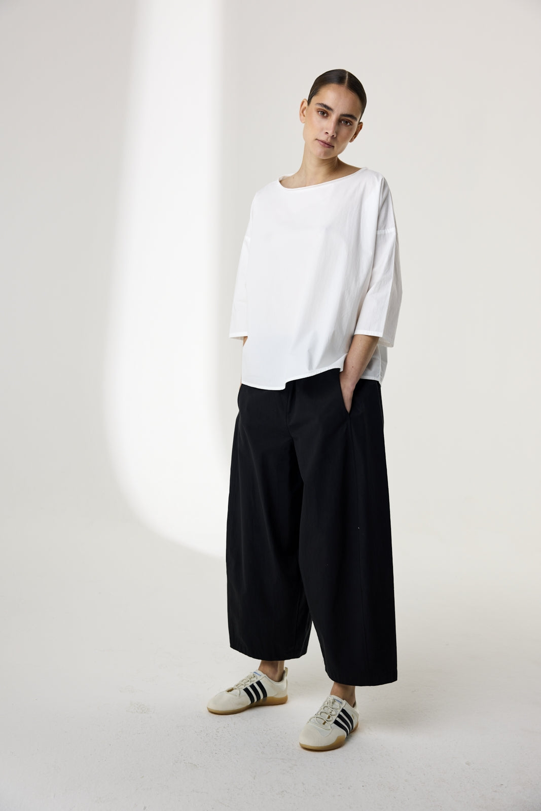 Pantalones anchos negro