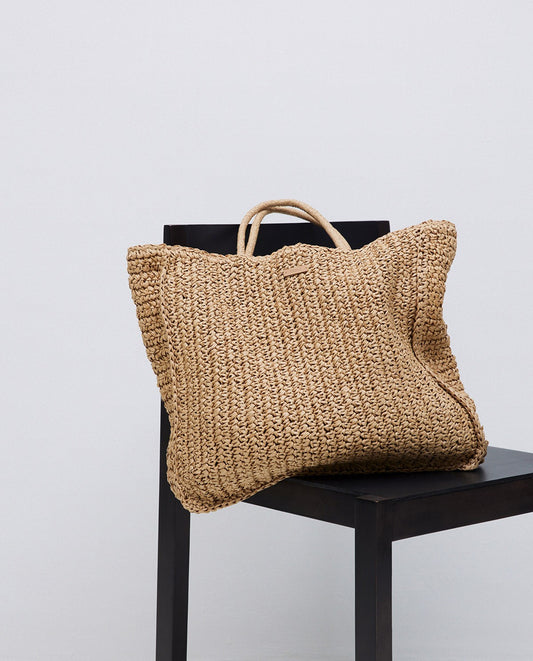 Bolso shopper rafia