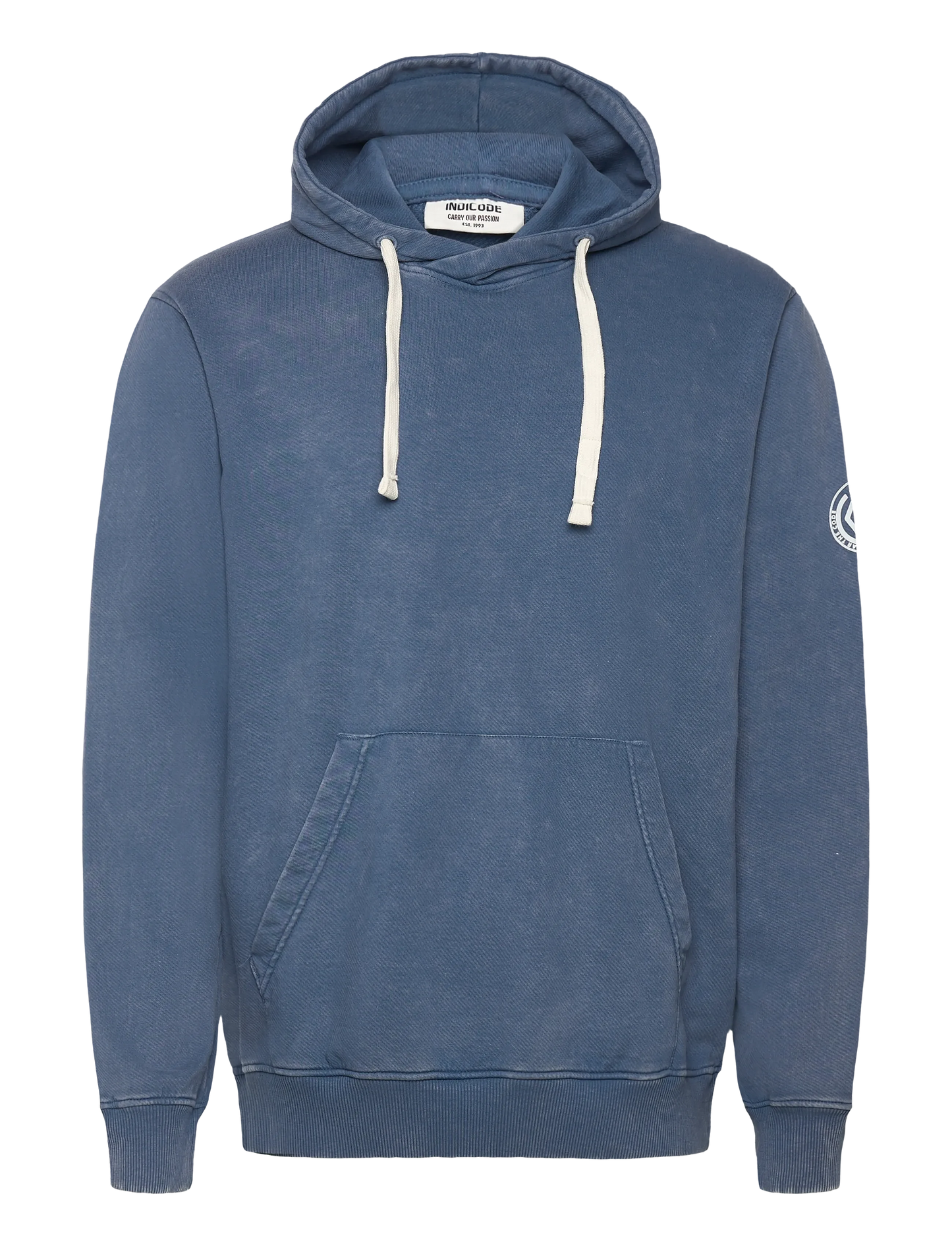 Sudadera capucha azul
